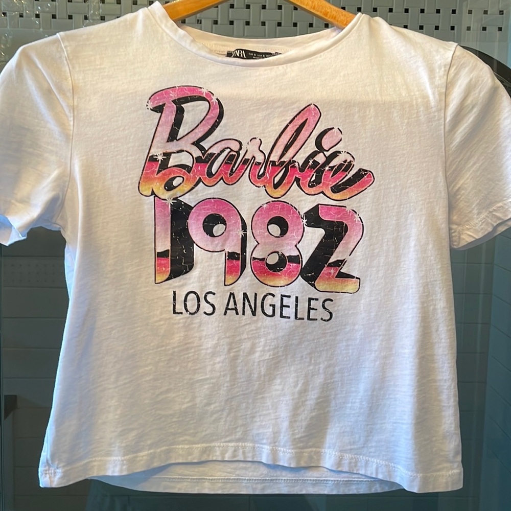 Barbie crop T by Zara